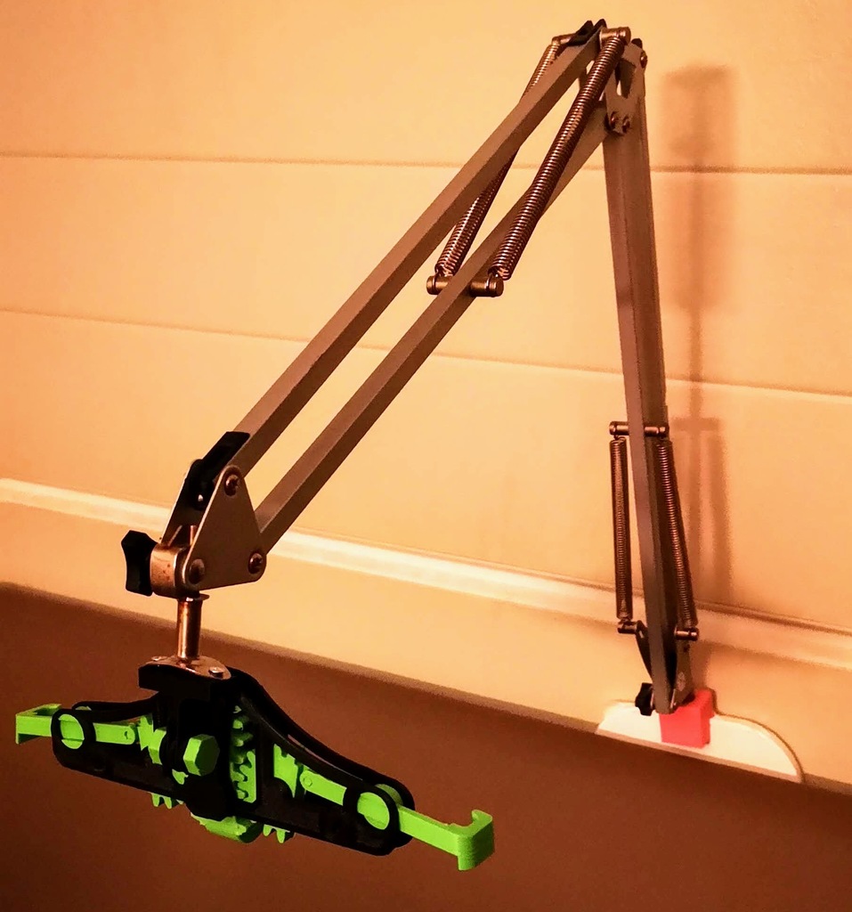 Ikea Lamp Headrest foot and phone mount adapter