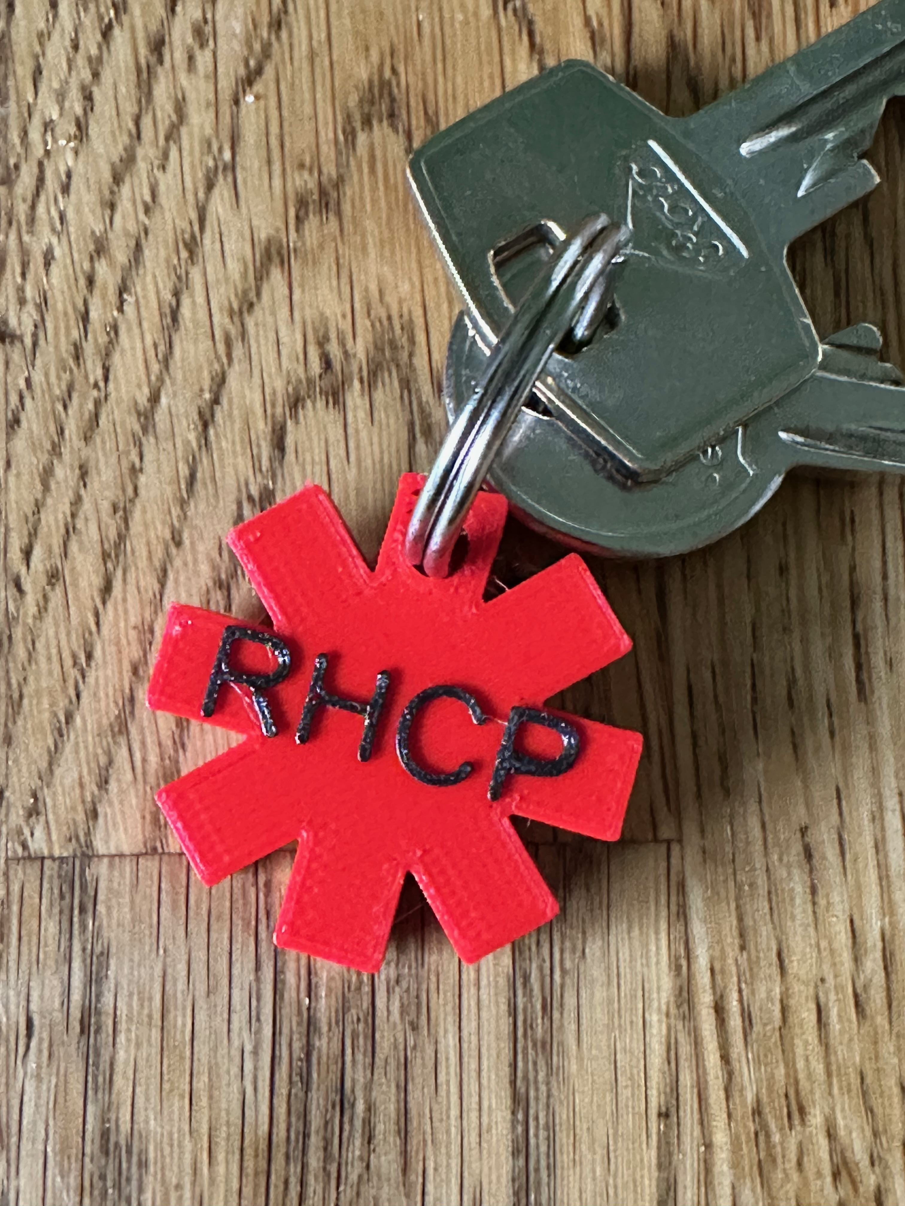 Red Hot Chili Peppers keyring by Kevin Gallagher Download free STL