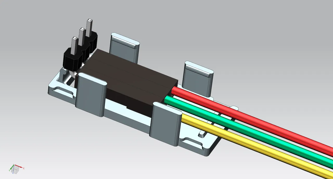 Simple cable connector lock by Pjul239, Download free STL model