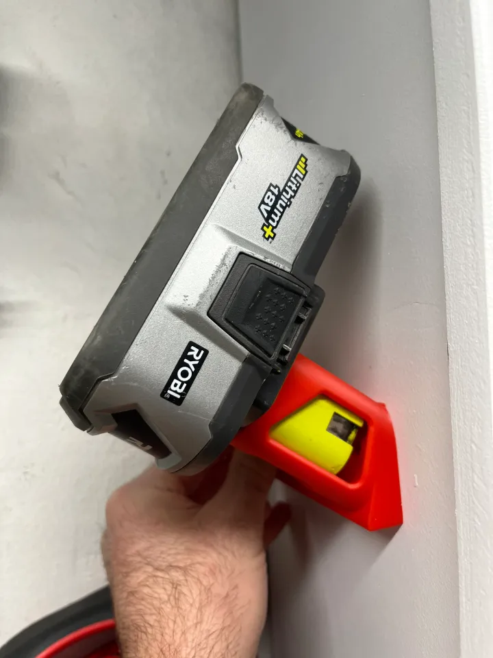 Ryobi Wall Mount 18v Battery Holder Double Triple by Claimed4All, Download  free STL model