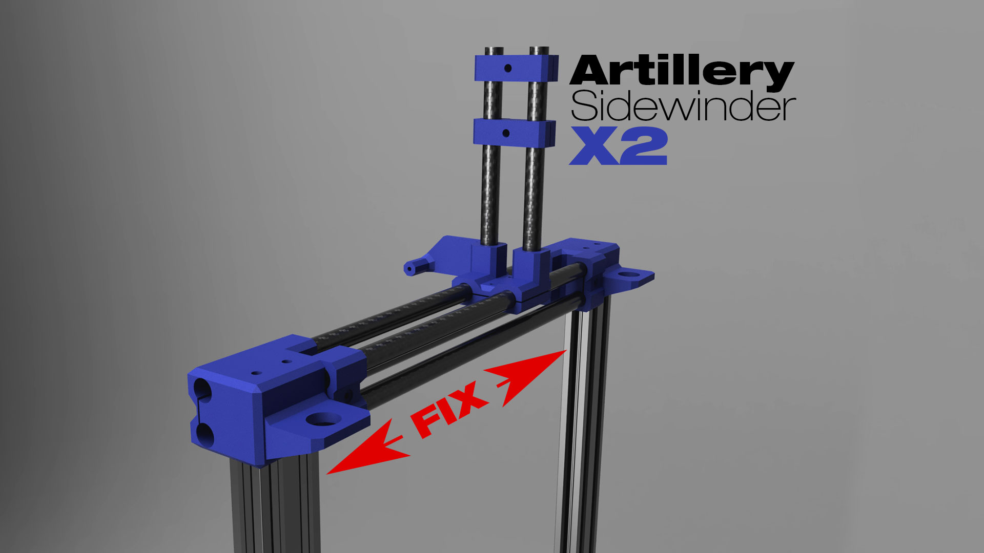 Artillery Sidewinder X2 Top Gantry Width Fix Wip By M Tops Download Free Stl Model 2429