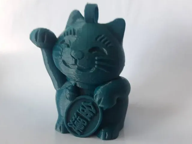 Maneki Neko Cat Keychain (MP Select Mini Cat)