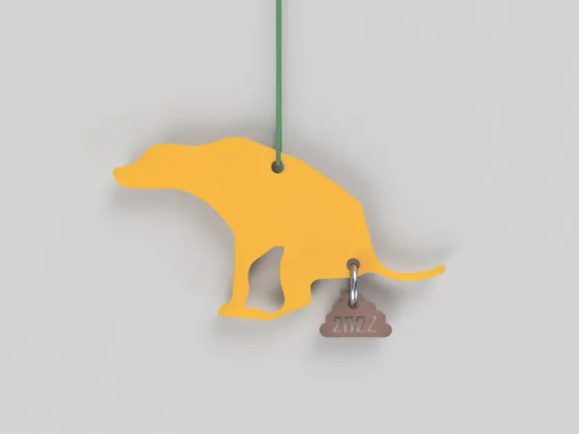 Dog pooping on 2022 [Christmas Tree Toy]