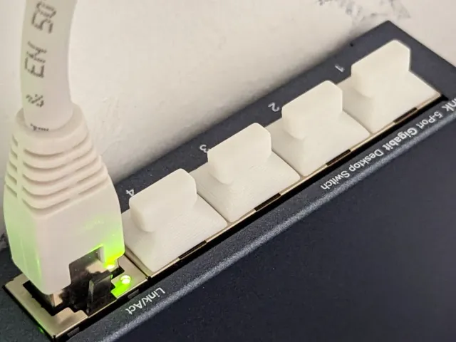 Ethernet Port Dust Cap/Cover - No Supports