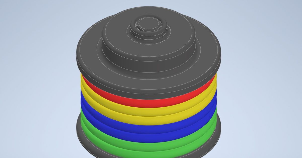 Disk Bowls Game + Holder by Chya Download free STL model