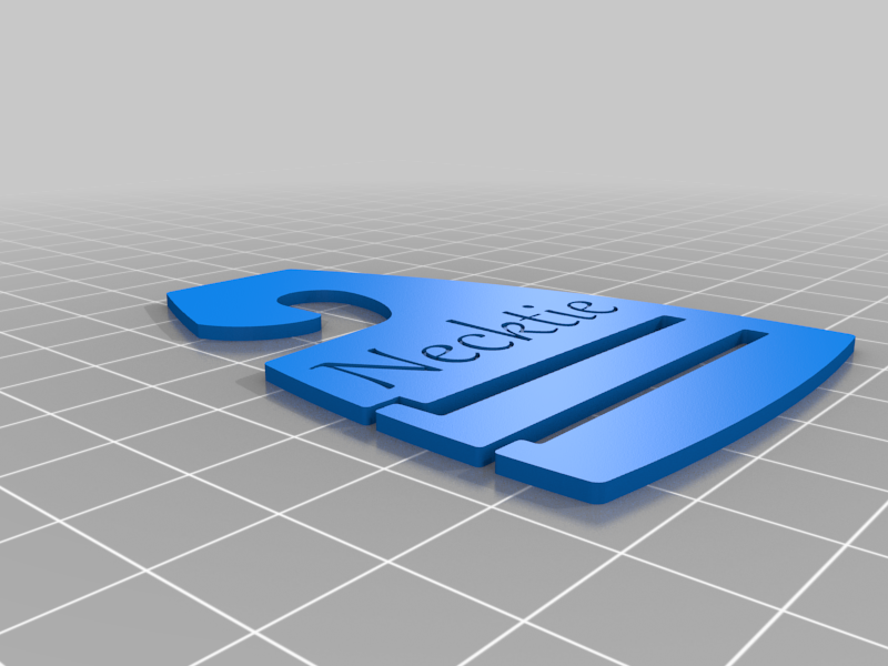 Necktie Hanger by btrout Download free STL model