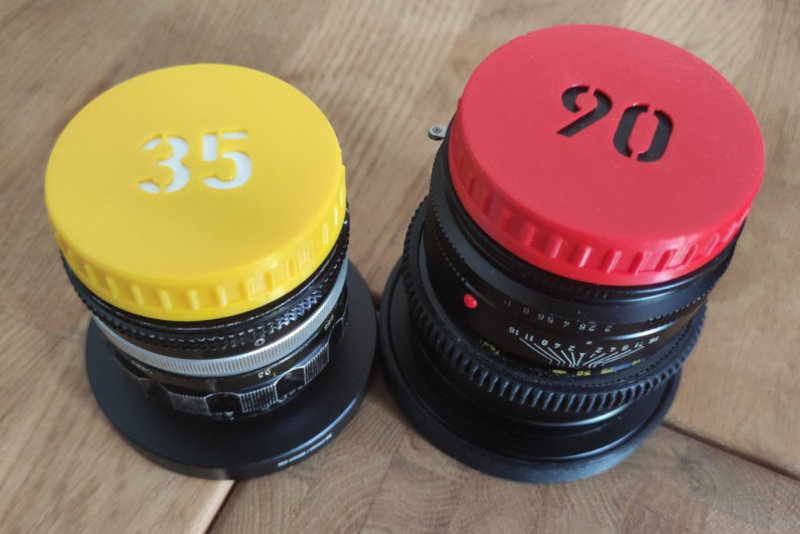 modular Lens Caps with (optional) embossed focal length by LucMeister