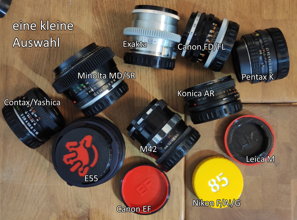 modular Lens Caps with (optional) embossed focal length by LucMeister