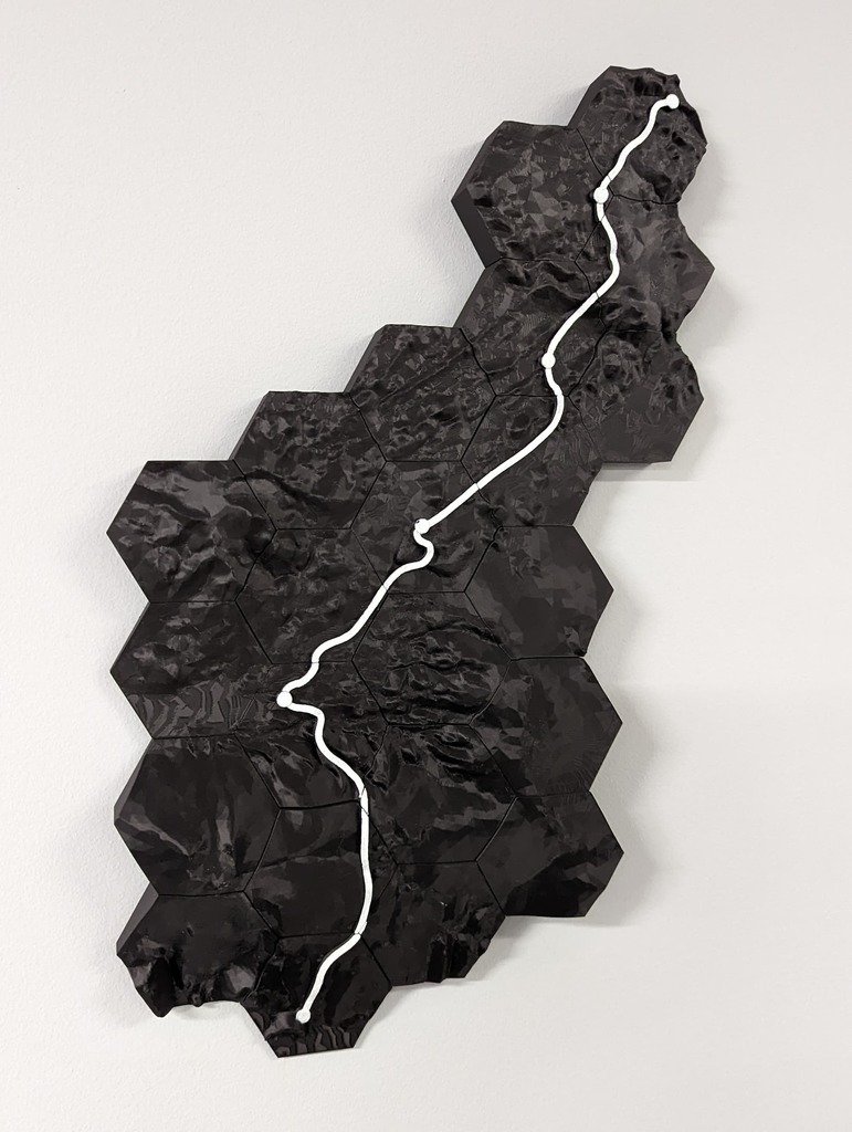 Laugavegur Trail, Iceland Topographic Map
