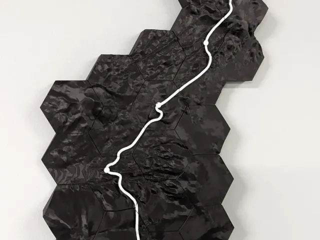 Laugavegur Trail, Iceland Topographic Map
