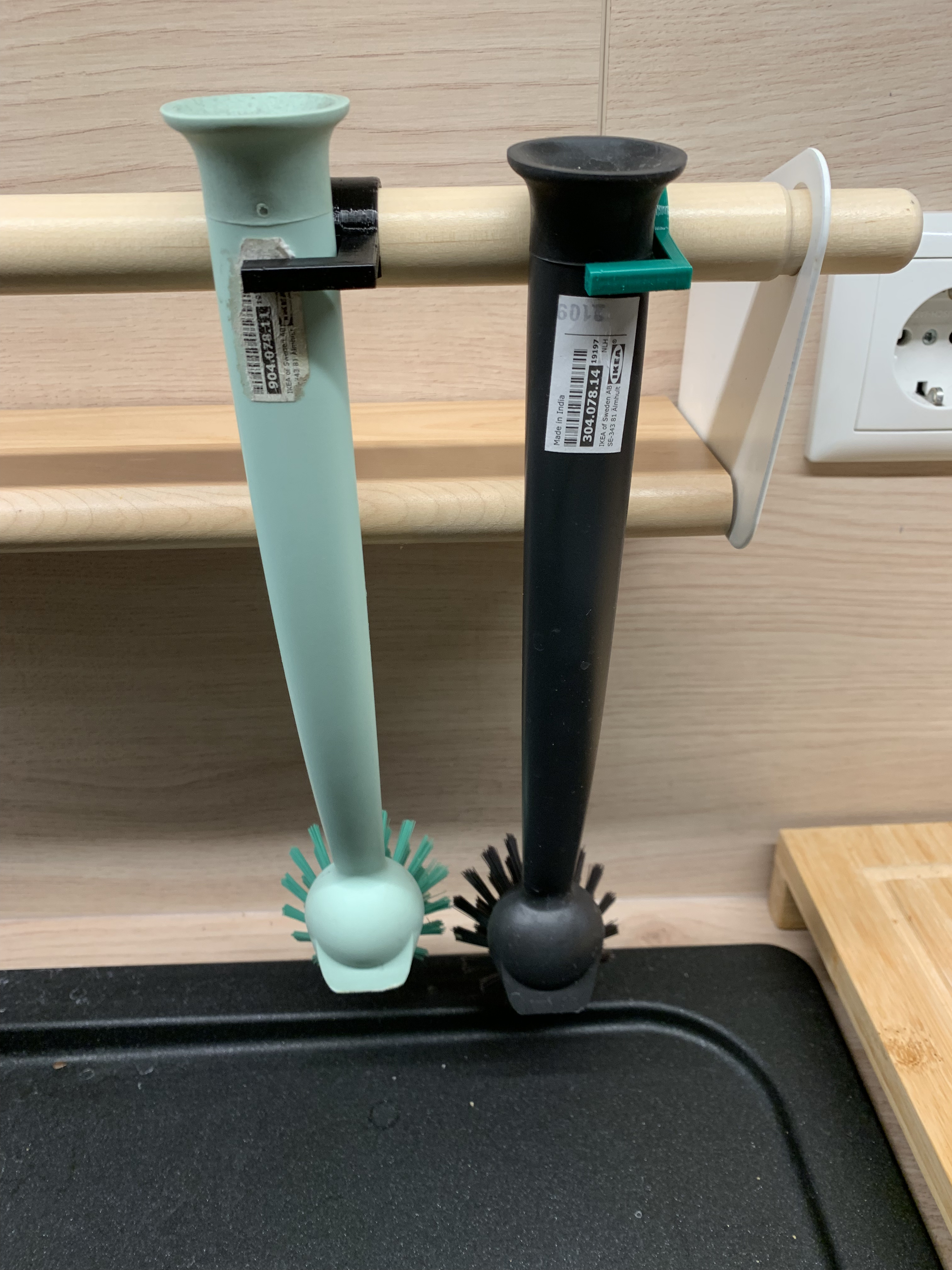 RINNIG dishwashing brush NEREBY holder