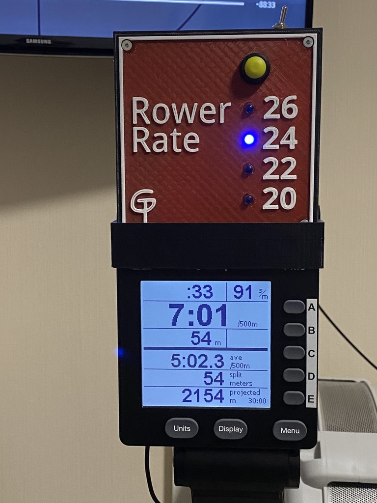 Concept 2 Indoor Rowing Machine (Rower Rate, Pacemaker) by Tritschi