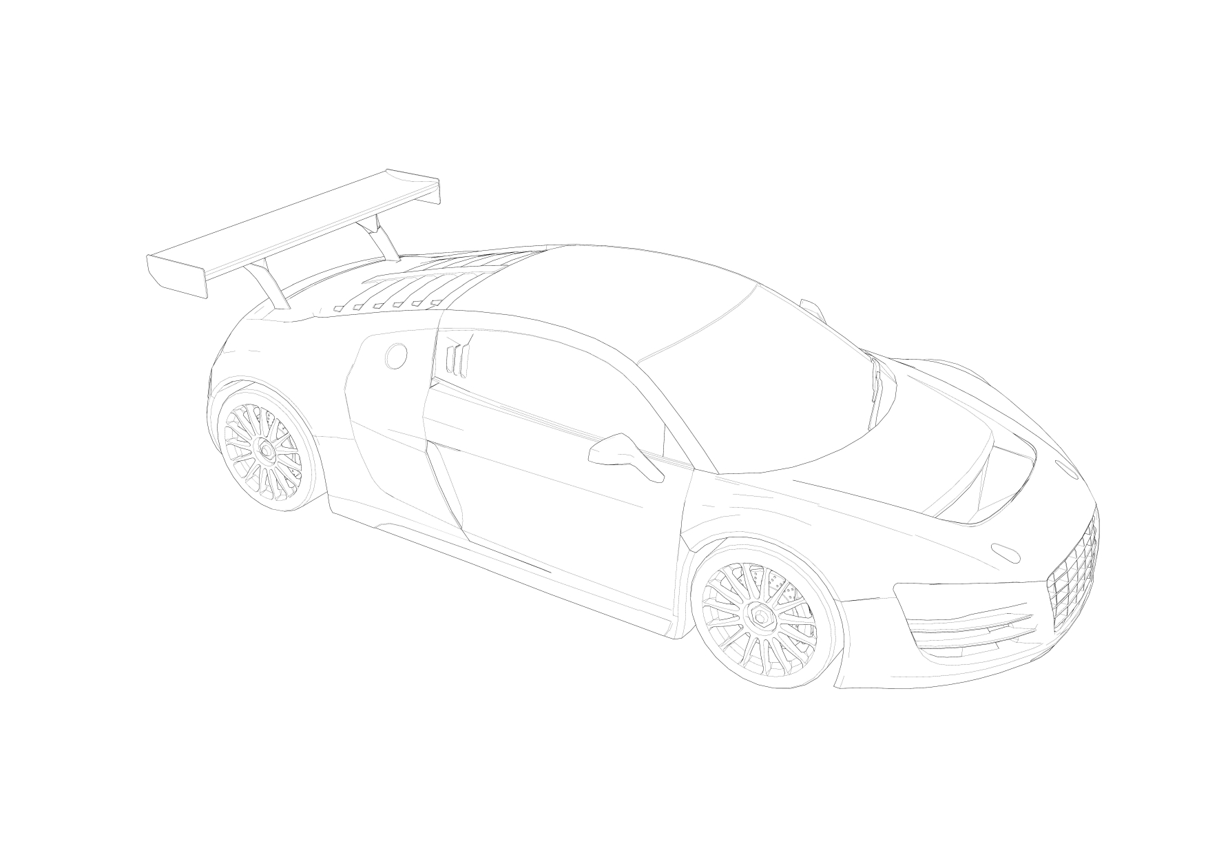 Audi R8 LMS 1:50