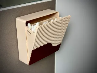 Tilt Box Bathroom Organizer | Q-Tip Box