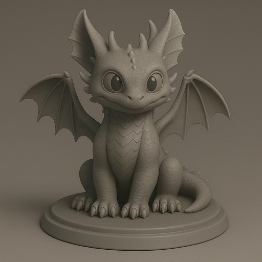 Toothless Dragon Sculpture (updated)