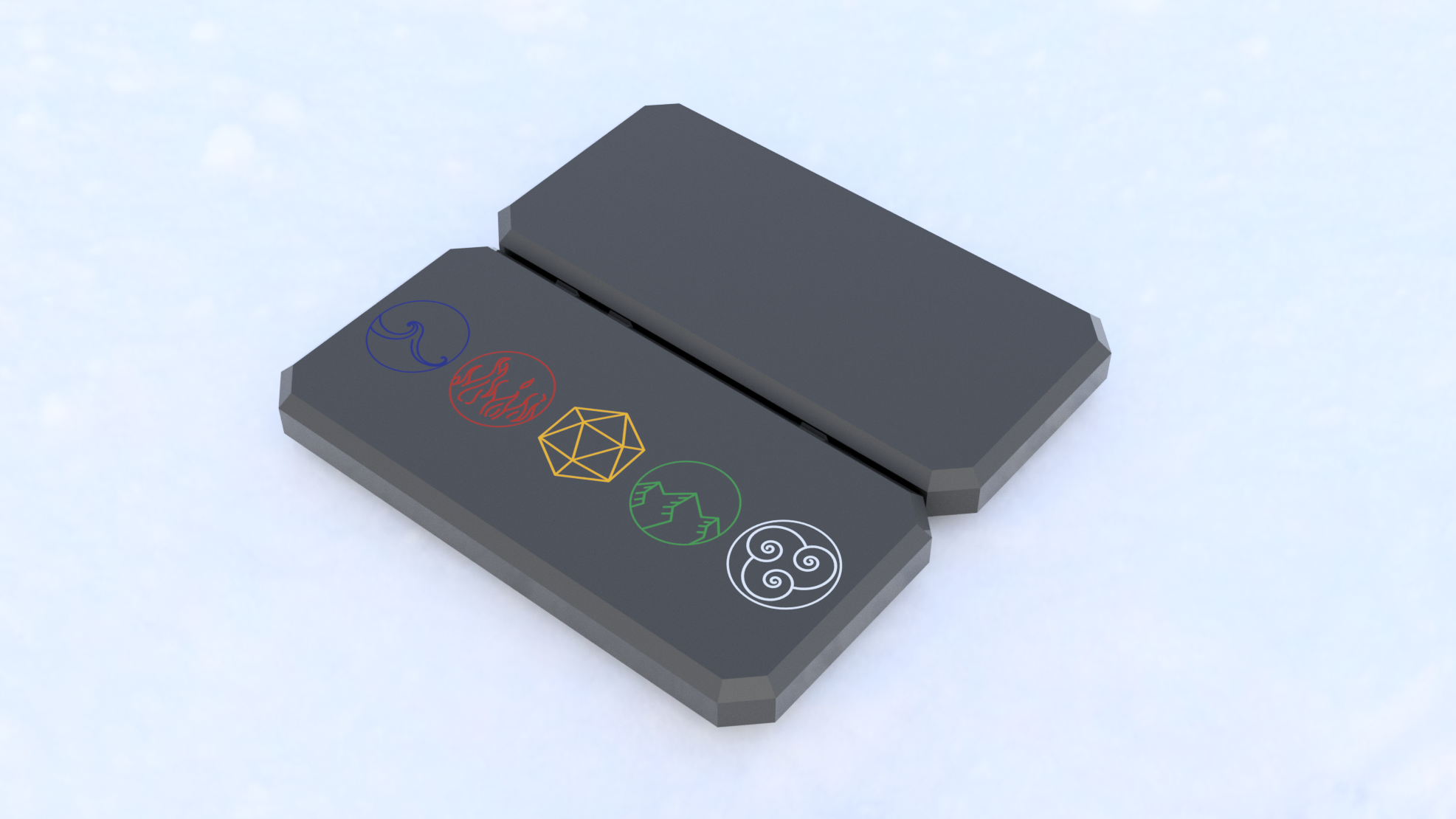 Miniatura 2 do modelo 3D Every Day Dice Carry Box Elements (Multi-material)