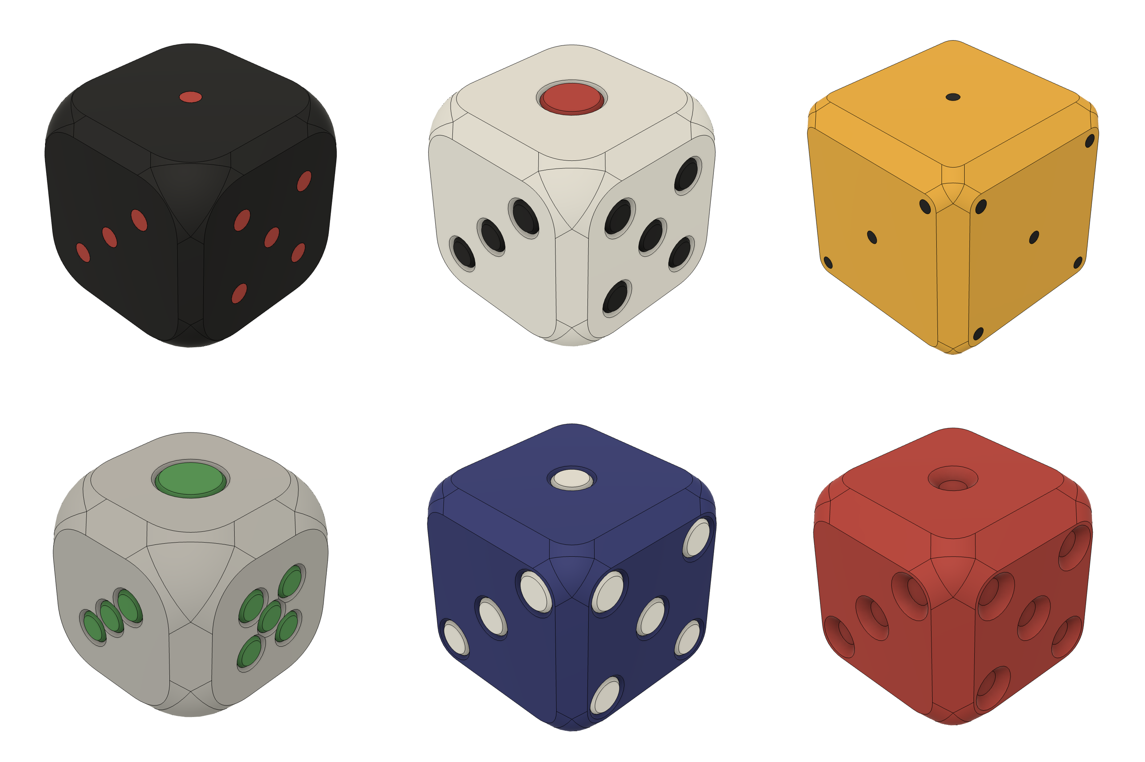 Parametric Dice by Hatchin8810 Download free STL model