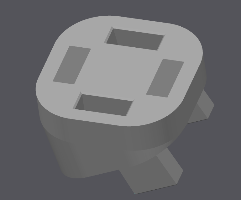 choc keycap tilter both directions 3D model thumbnail