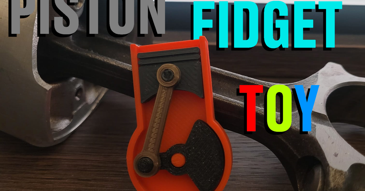 Fidget Piston Engine Toy by 8042 Download free STL model