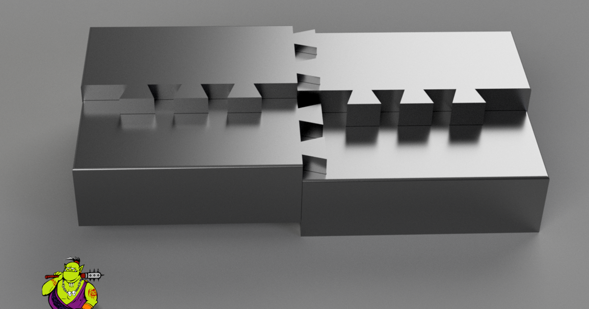 Large Stands with dovetail joints by Zwoop Download free STL model