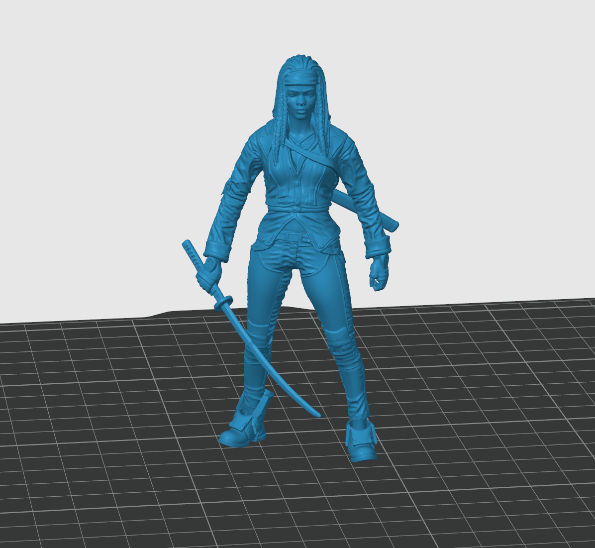 The Walking Dead - Michonne 3D model by LM3Dtisk Lukáš Mlýnek