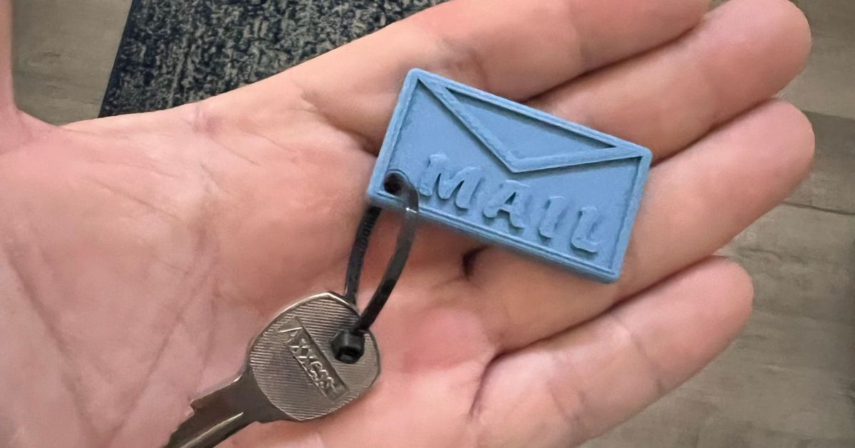 Envelope Keychain by Anthony Download free STL model