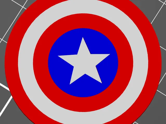 Multi Color Captain America Pop Socket