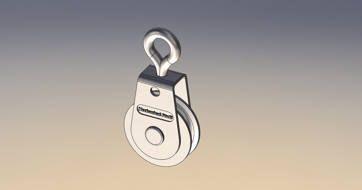 Pulleys for Wire Rope by Mechanical Stuff Download free STL model