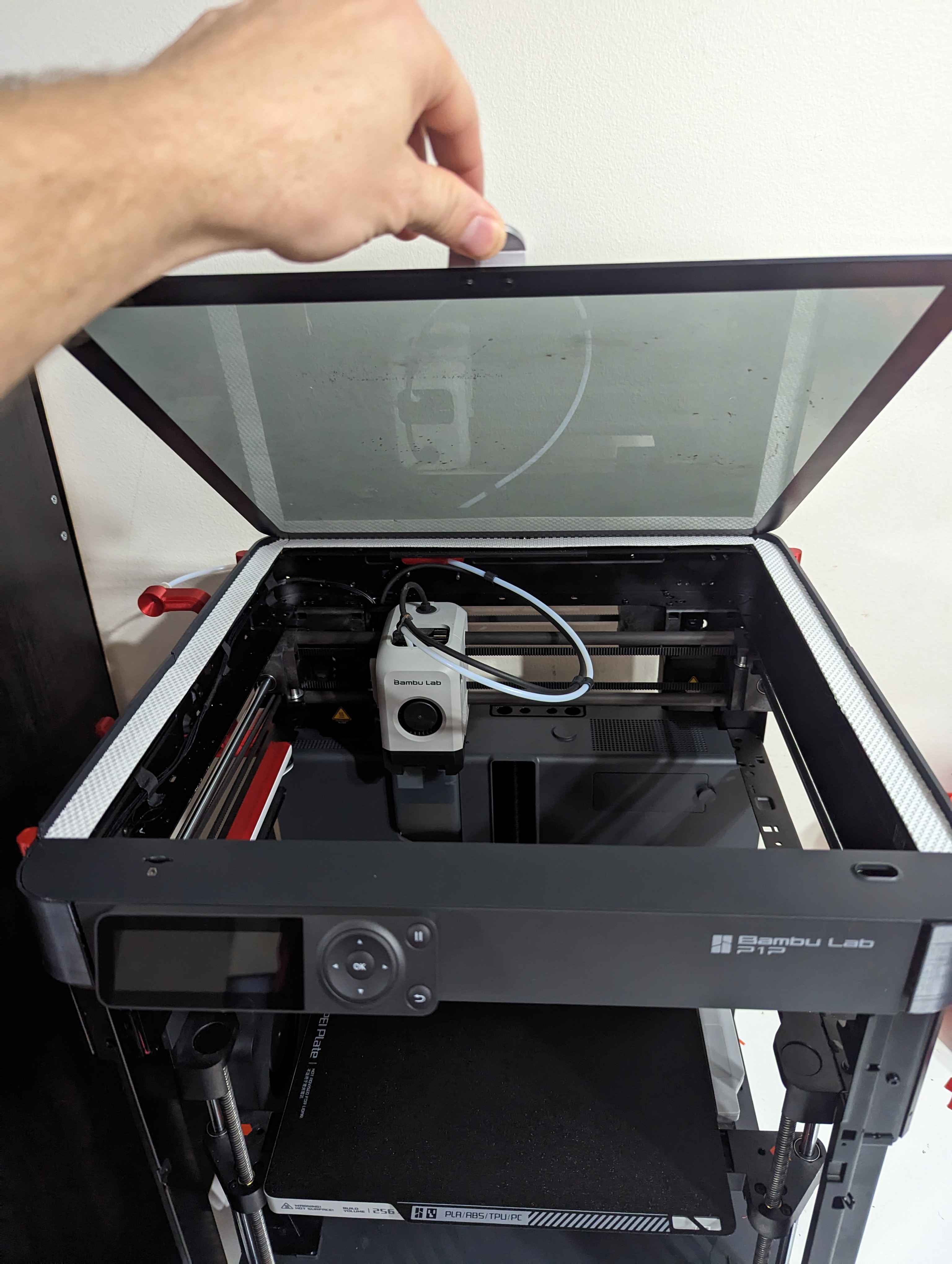 Bambu P1P - X1 Top Glass Adapter