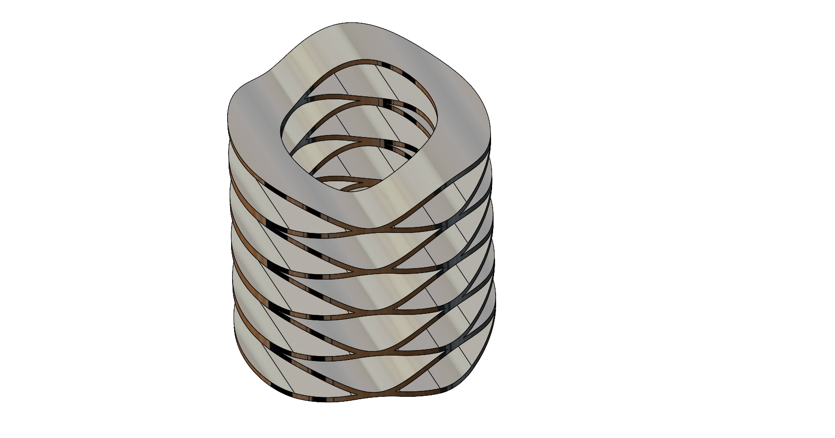 Stacked Wave Disc Plastic Springs by Mechanical Stuff Download free STL model