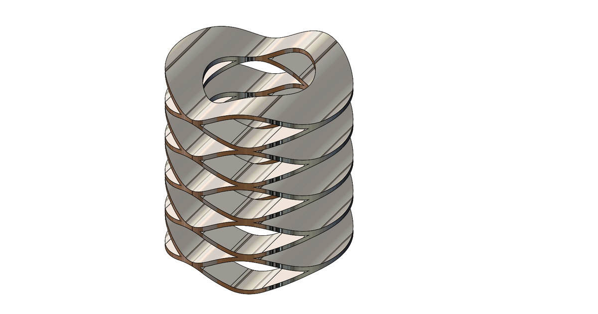Stacked Wave Disc Plastic Springs by Mechanical Stuff Download free STL model