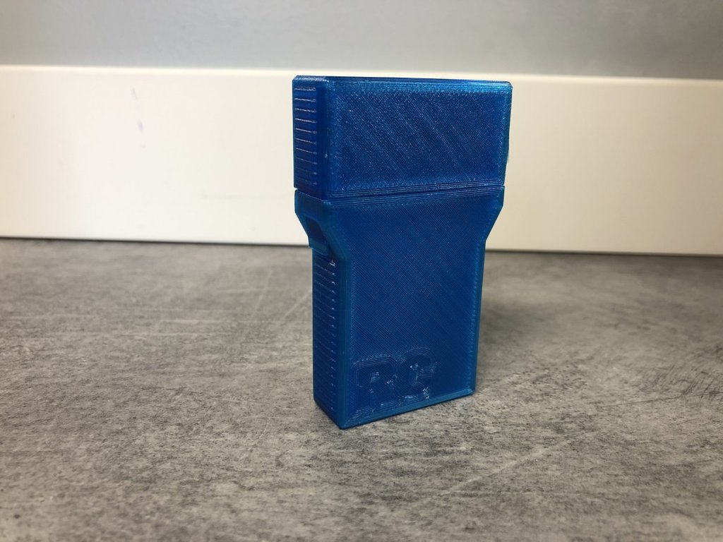 Silver Match lighter case by dancan13f Download free STL model