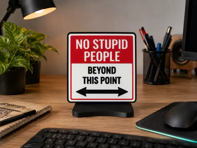 No stupid people