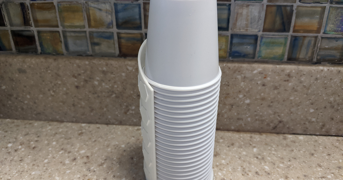 3oz Bathroom Cup Holder by pcwzrd13 Download free STL model