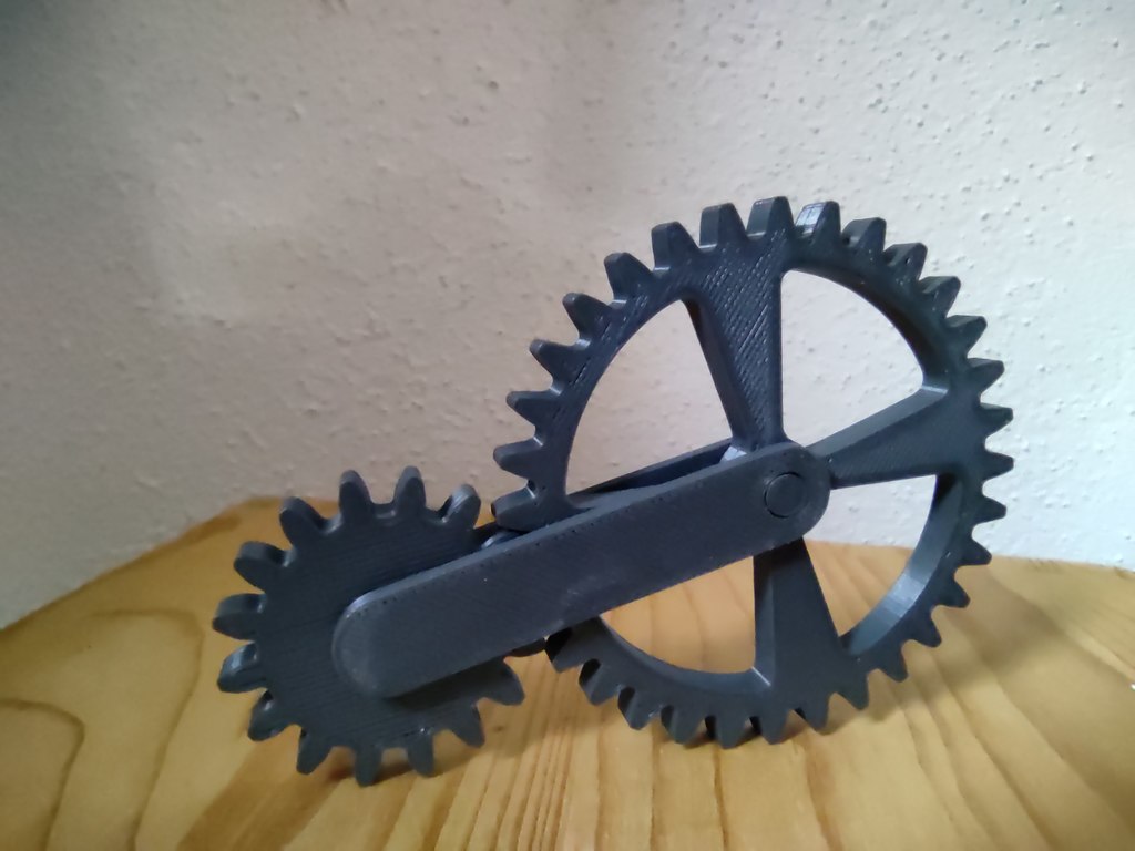 two gear fidget toy