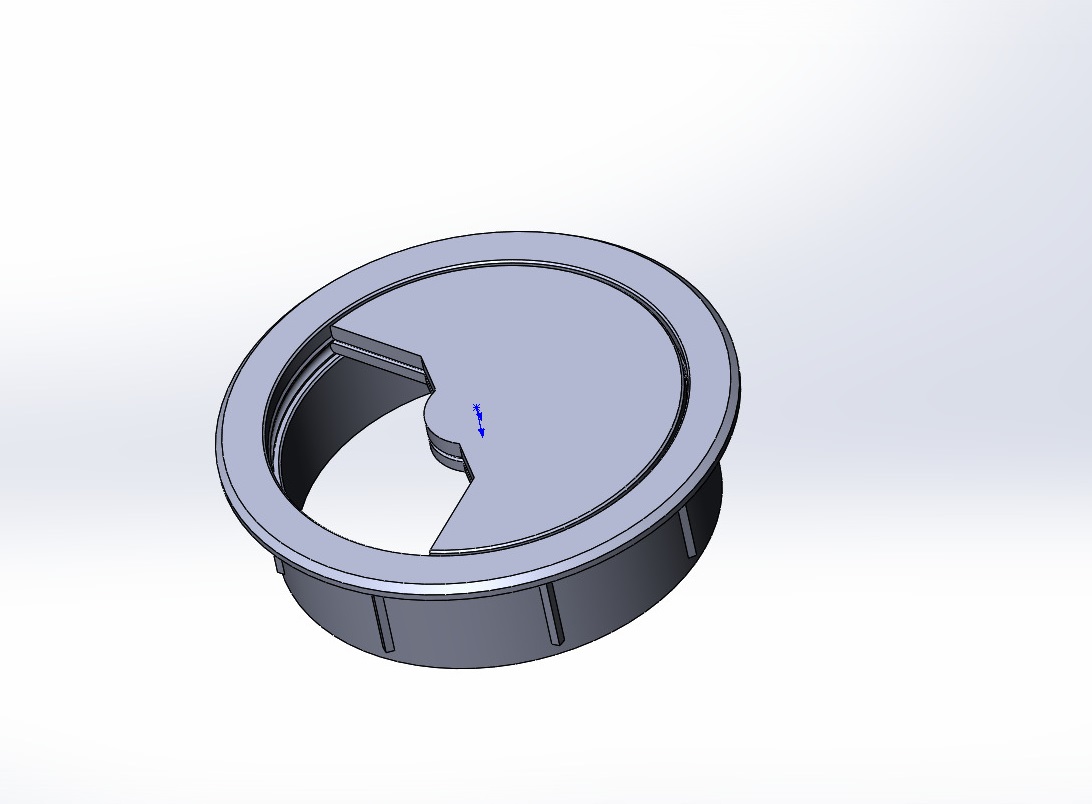 Computer desk socket, D60 mm — miniatura 4
