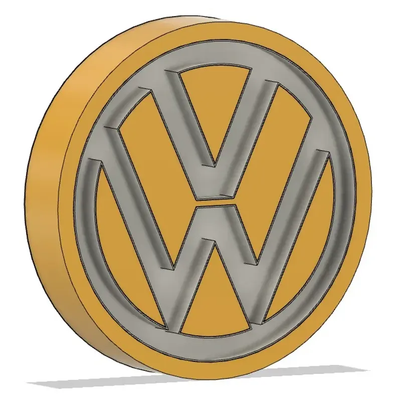 VW LED logo by Jakub Dvořák, Download free STL model