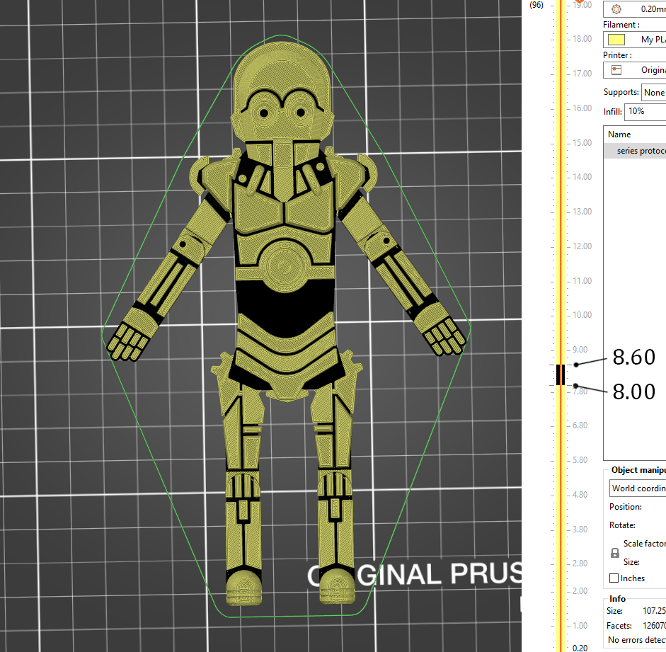 Miniatura 3 do modelo 3D C3PO Pull-String Style Ornament