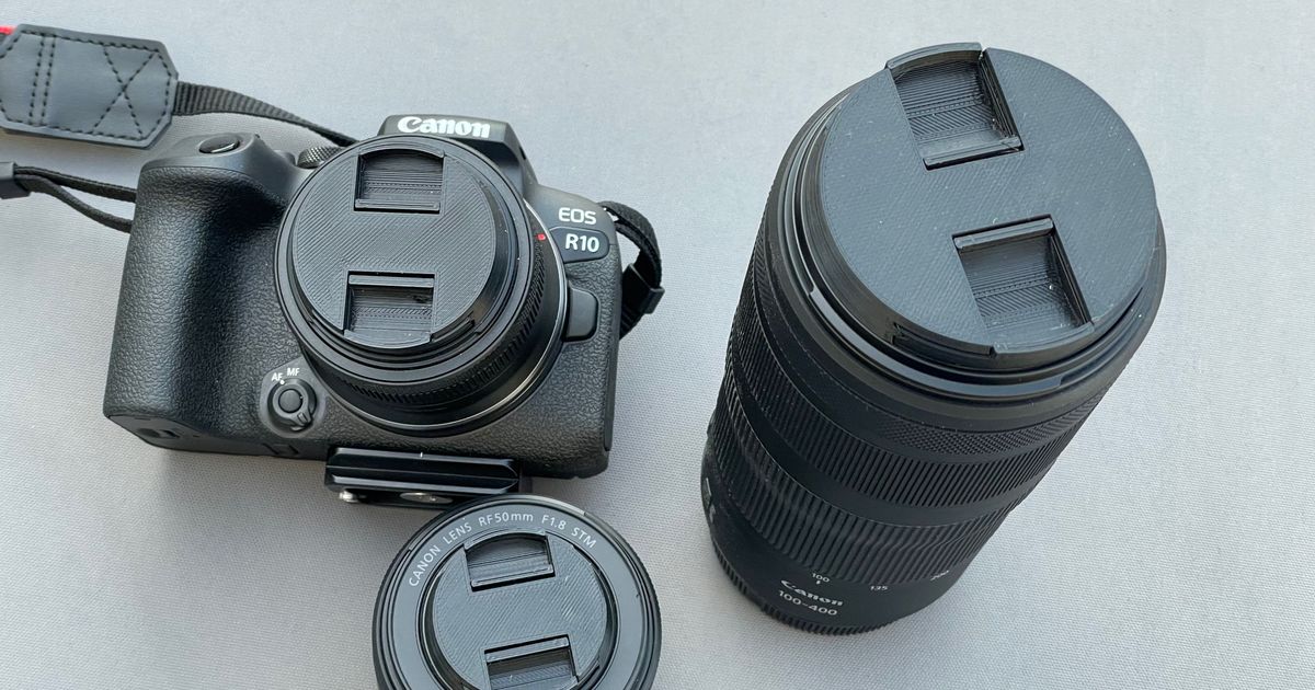 Front Lens Caps All Sizes by ThomPatterson Download free STL model