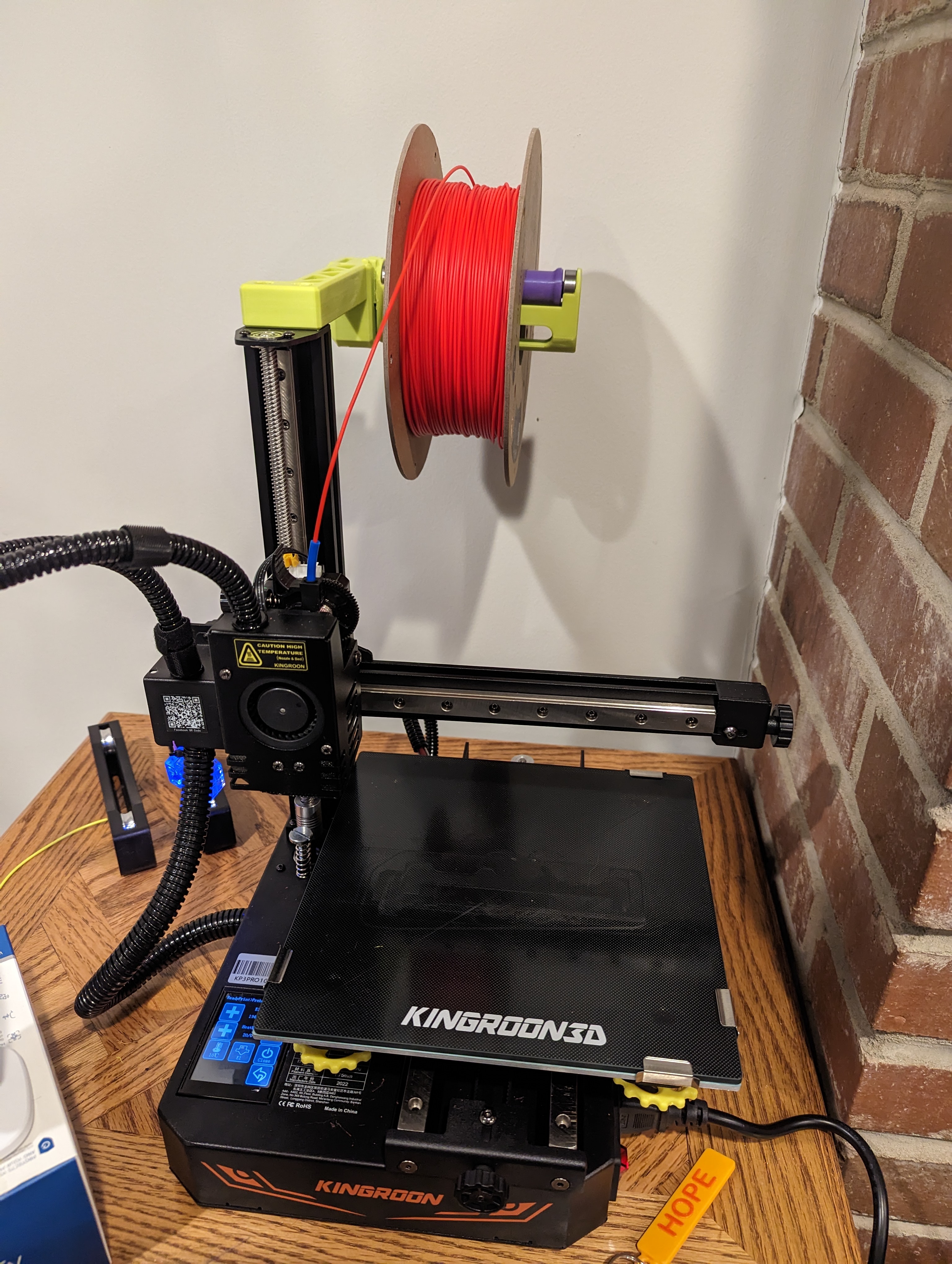 Spool Holder for Kingroon KP3S Pro (S1) - Low height spool-holder Remix + Filler