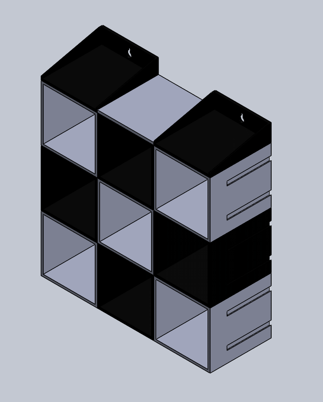 Miniatura 2 do modelo 3D Pluggable mini shelf