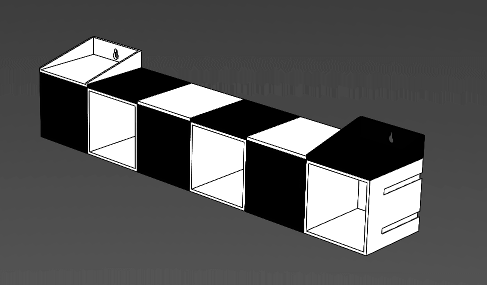 Miniatura 3 do modelo 3D Pluggable mini shelf