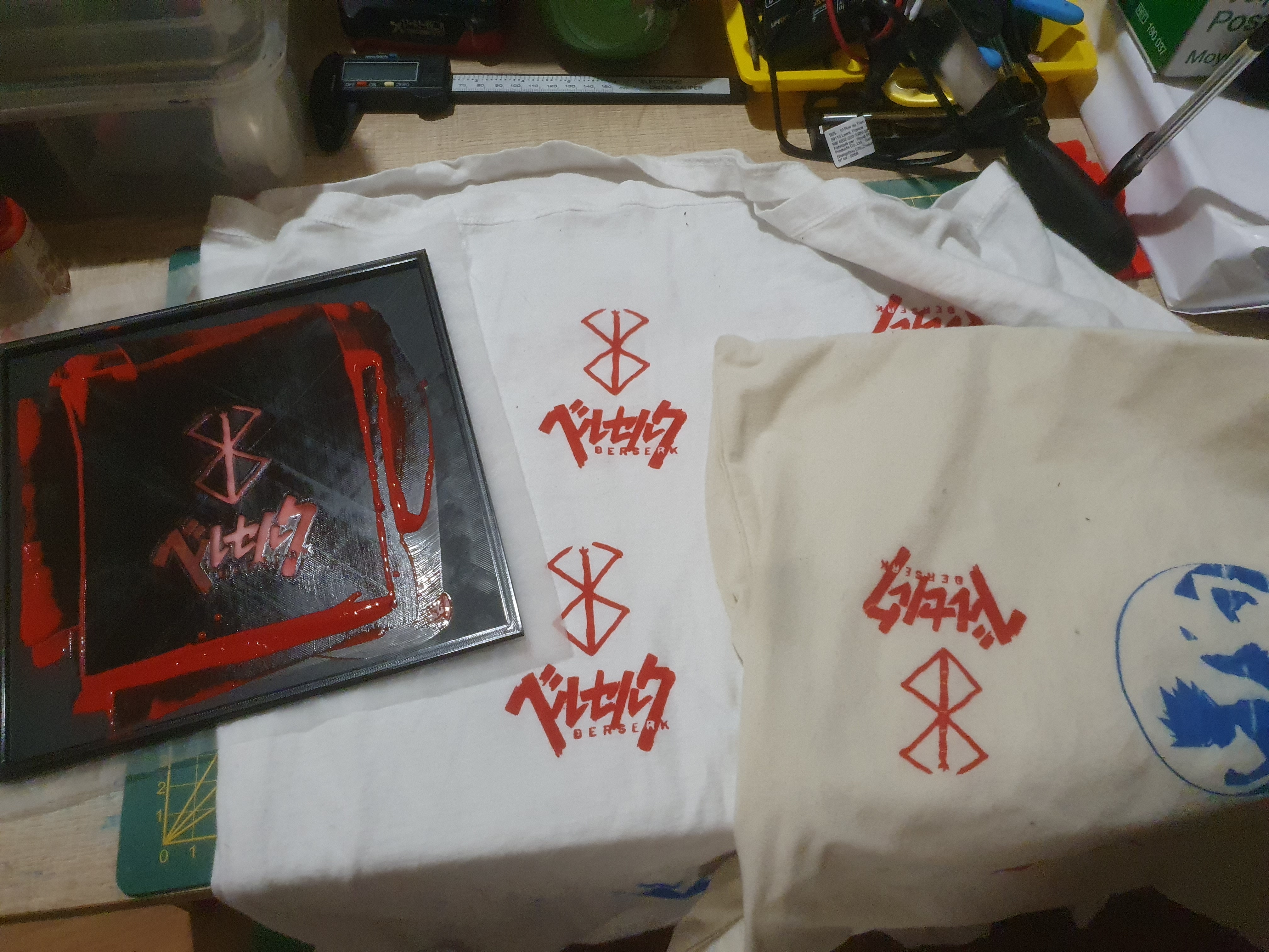 Ecran de sérigraphie Berserk (screen printing)