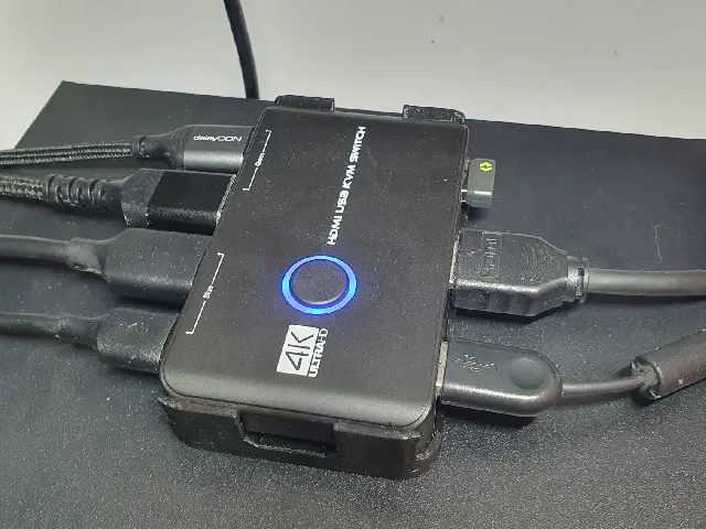 KVM switch mount