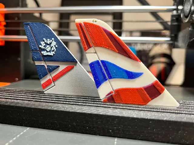 British Airways - Airplane Tail coaster, keychain