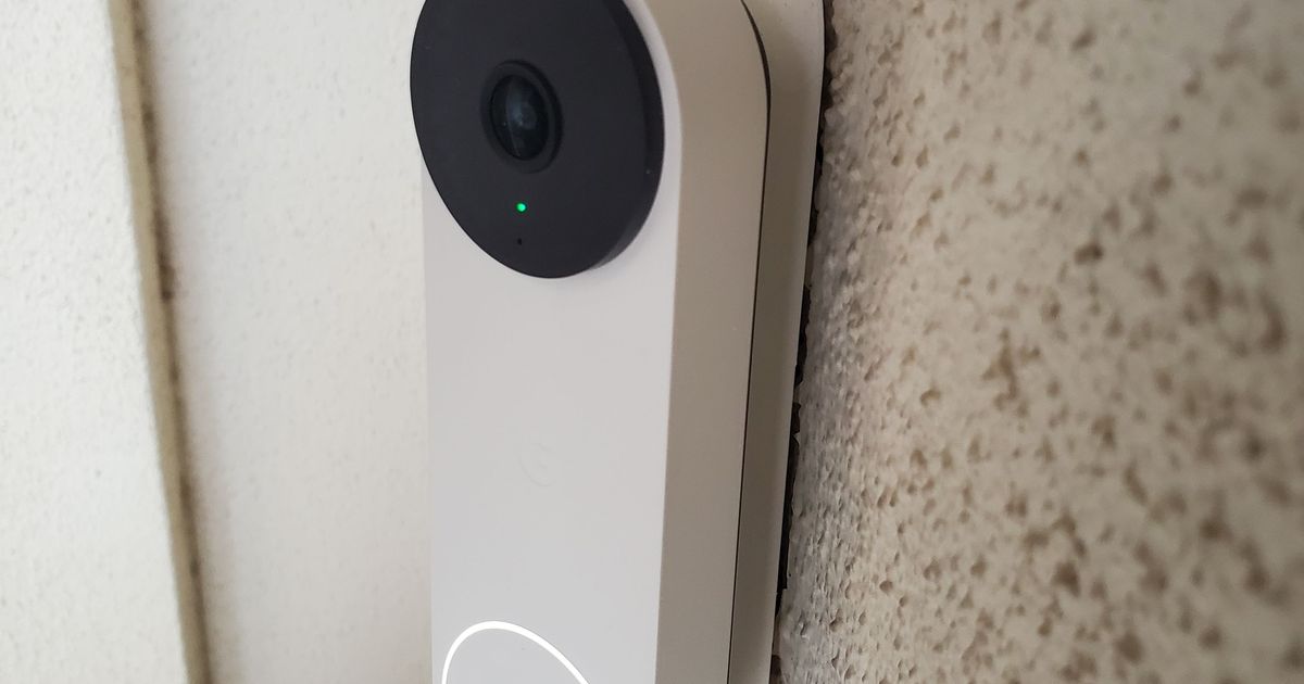 Google Nest Doorbell (Wired, Gen. 2) 45° Wall Mounting Bracket by