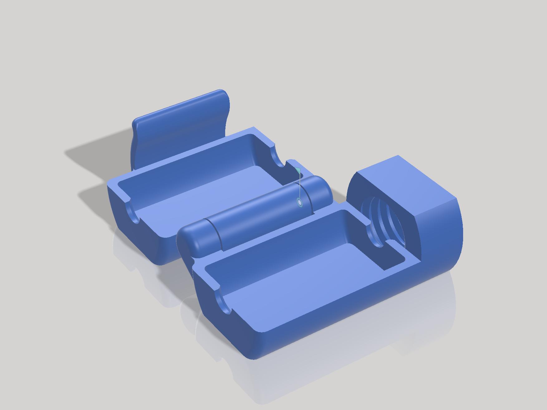 dust filter with M10 pneumatic ptfe threads 3D model thumbnail