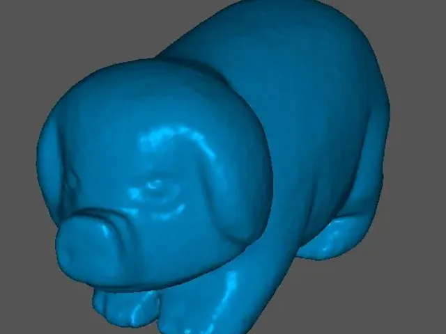 Pig sculpture 3d scan