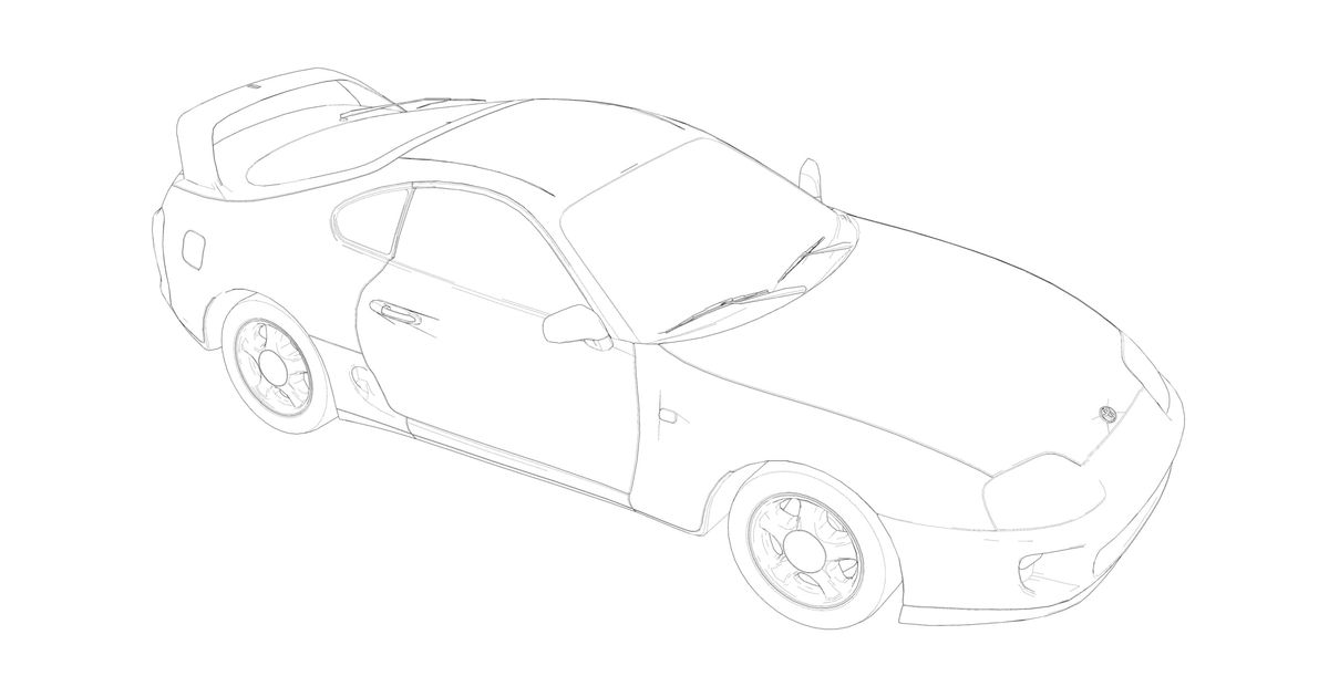 Toyota Supra MK4 1 50 By Maciej Download Free STL Model Printables