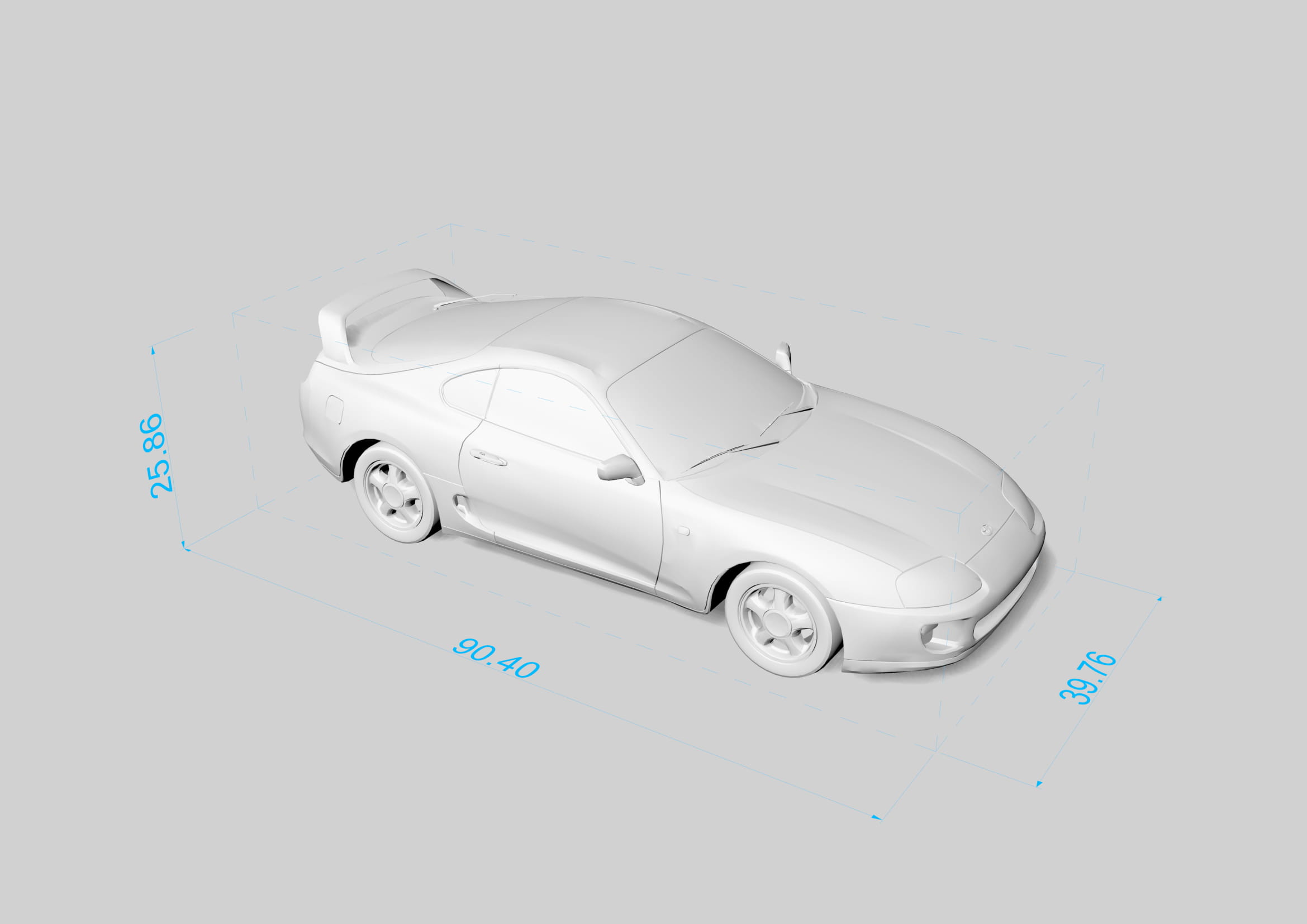 Toyota Supra MK4 Tuned | 3D model